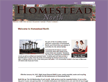 Tablet Screenshot of homesteadnorthhoa.com